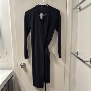 The Limited NWT Black Wrap Dress